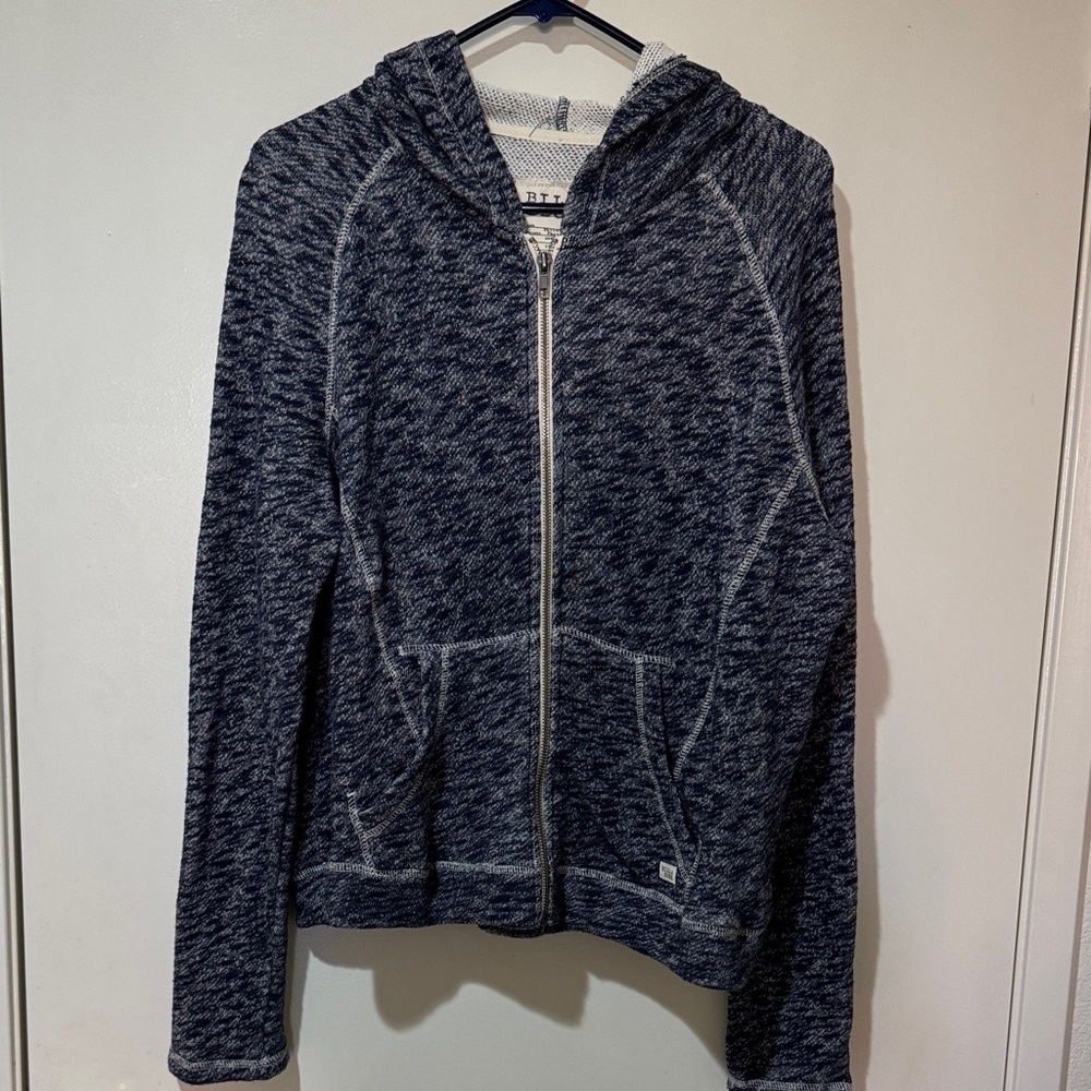 Billabong Navy and White Hoodie Jacket